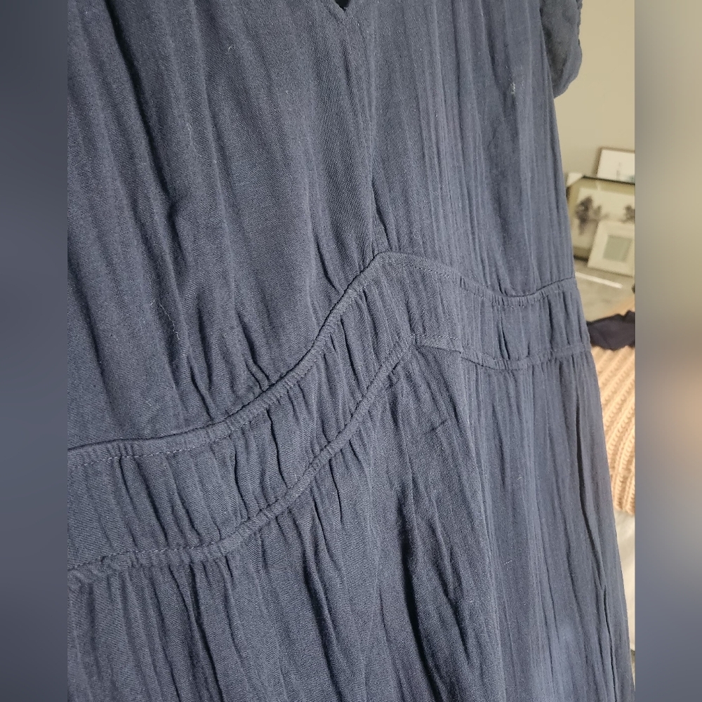 Time and Tru Dark Blue Midi Dress - Picture 3 of 6